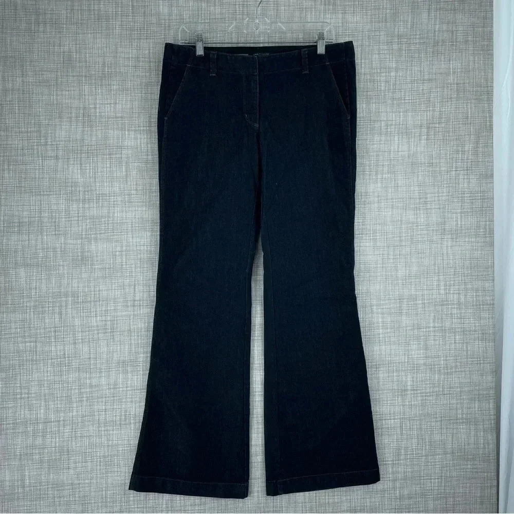 Ann Taylor Womens Size 8 boot pants blue 0556